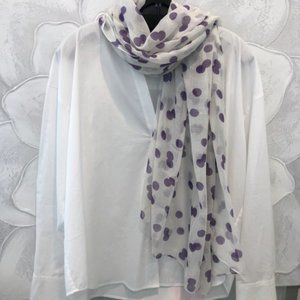 European Scarf NWT Erfurt 100% Modal Polka Dot